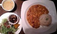 玄米カレーセット全体はこんな感じです